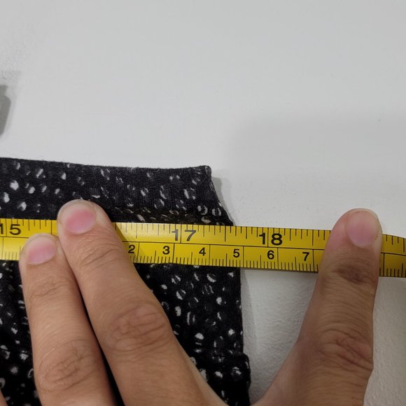 Segments Luxe | Black A-Line Mini Skort Classic Polka Dot Stretch Pull-On Sz XL - Picture 7 of 7